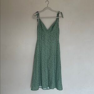 House of CB Green Floral Midi Dress